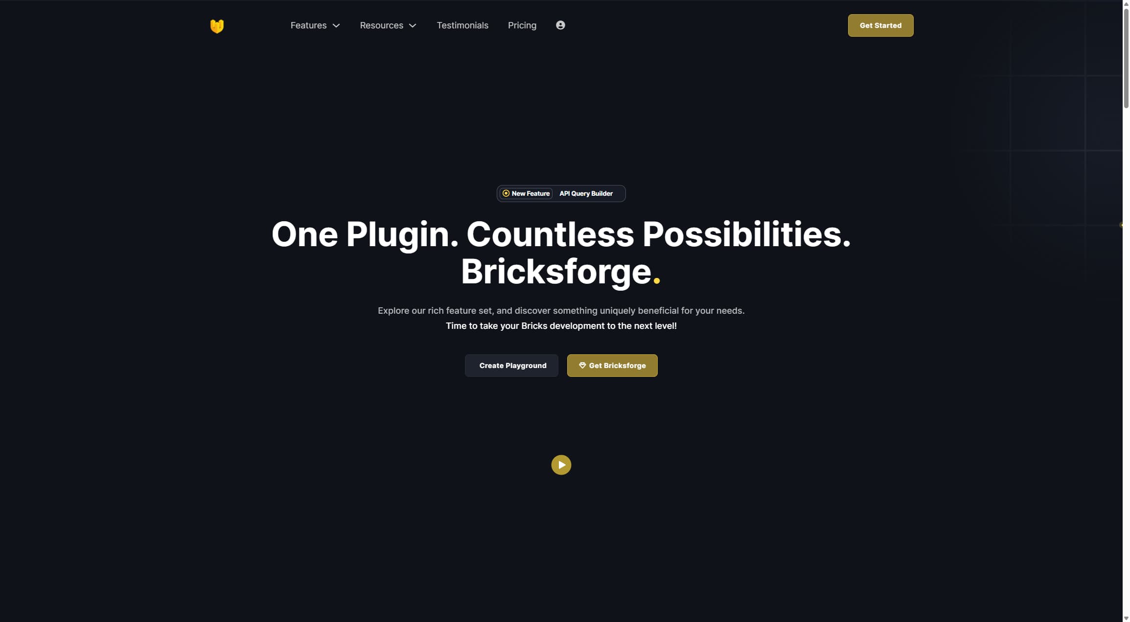 Thumbnail of Bricksforge's landing page